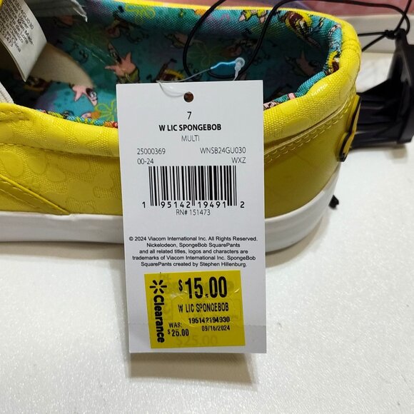 Nickelodeon SpongeBob SquarePants Patrick Star Women Slip-On Size 7 Ground Up - Picture 8 of 10